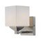 Z-Lite Quube 1 Light Vanity, Brushed Nickel & Matte Opal 2104-1V - alternate 1